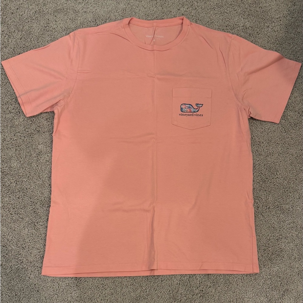 Vineyard Vines Men's Pink Graphic Tee Shirt